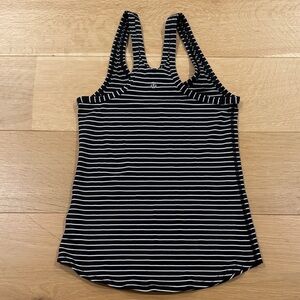 Lululemon Striped Black and White Women's Tank Top